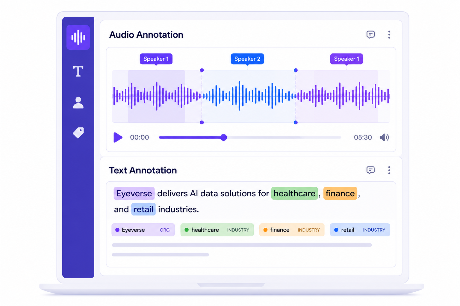 Audio & Text Annotation